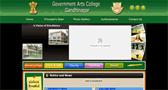 Desktop Screenshot of govtartscollegegandhinagar.org